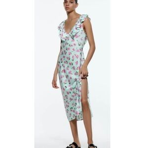 Zara Floral Midi Dress